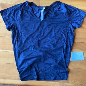 LuluLemon purple workout top with tie